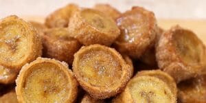 Medalhão de banana com canela